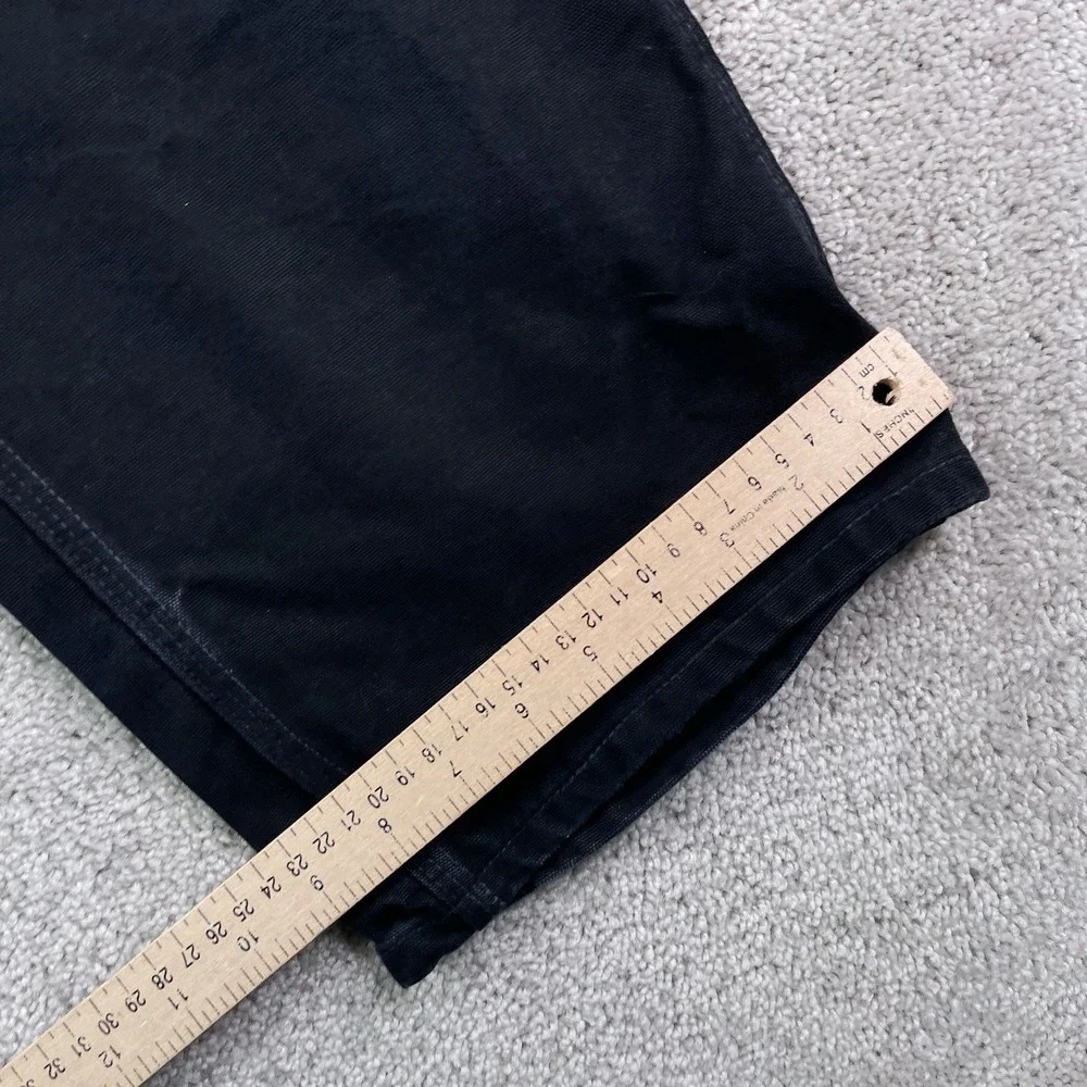 Carhartt Pants Mens 38x32 Black Loose Fit Carpenter Double Knee B01 Made‎ in USA